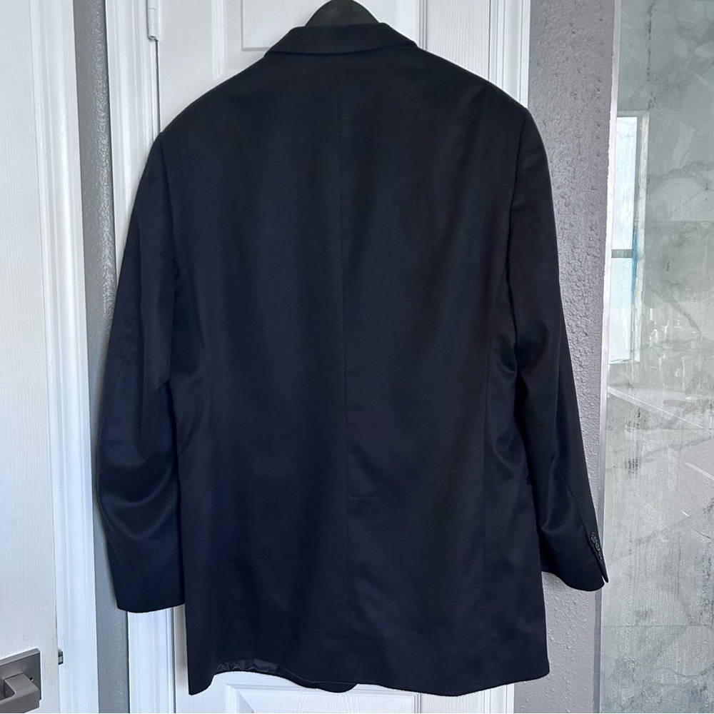 Donna Karan Signature 100% Cashmere Blazer Made in Italy BlackTailored Fit - Picture 4 of 9